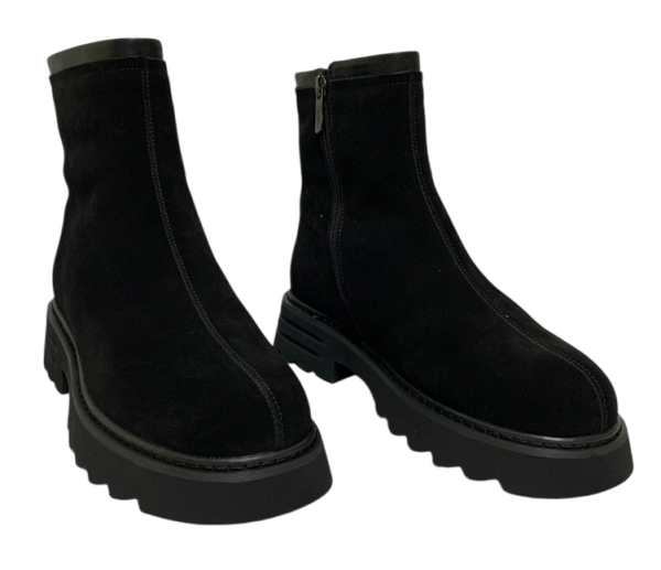 Ботинки кожаные женские / Черный / 38