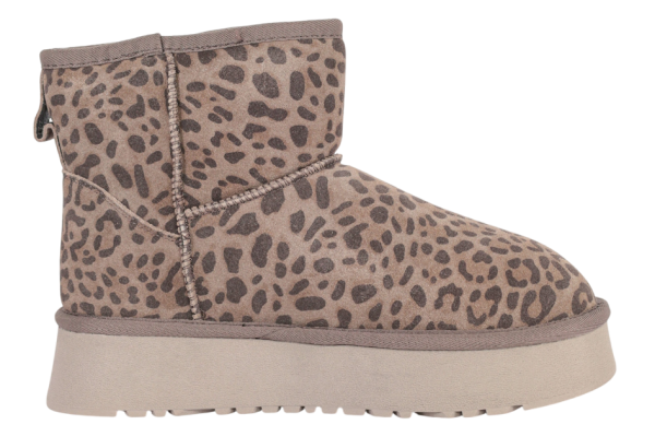 Угги с принтом женские / Серый / 37