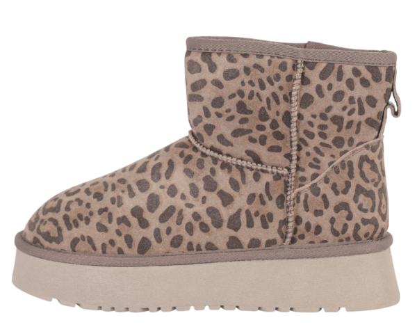 Угги с принтом женские / Серый / 37