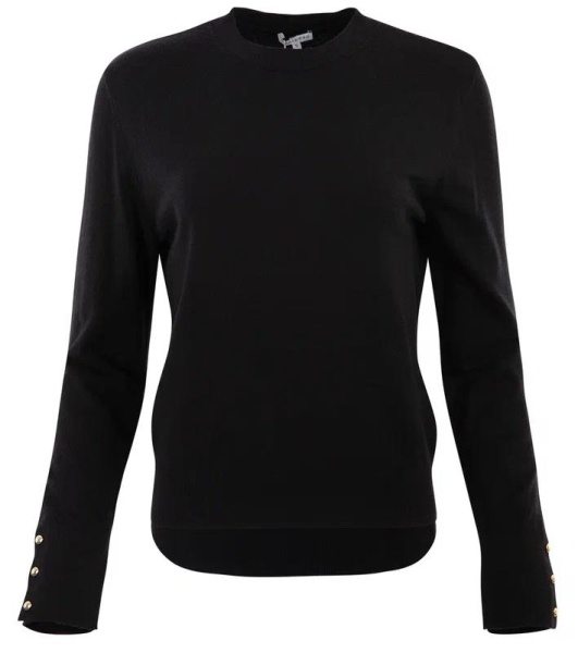 Пуловер базовый женский / Черный / 48