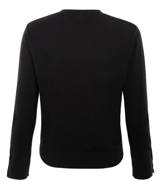 Пуловер базовый женский / Черный / 48