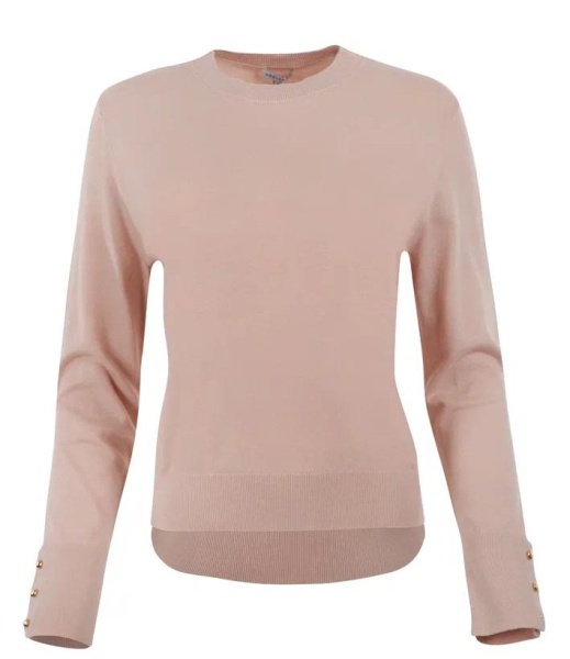 Пуловер базовый женский / Светло-розовый / 44
