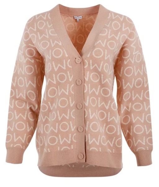 Кардиган с принтом женский / Бежевый / 44