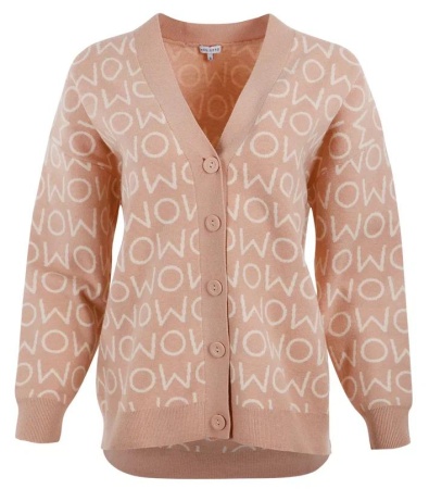 Кардиган с принтом женский / Бежевый / 44