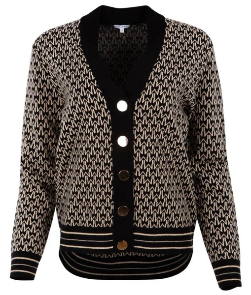 Кардиган с принтом женский  / Черный / 50