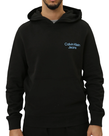 Худи с логотипом мужское / Черный / 44