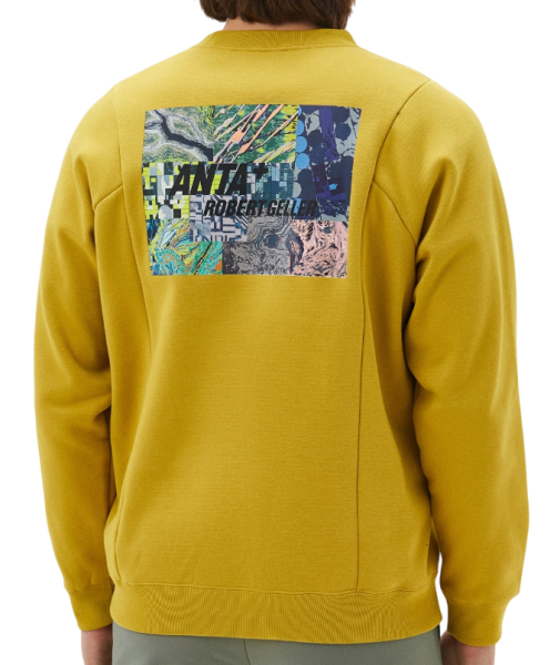 Свитшот с принтом мужской / Желтый / 54