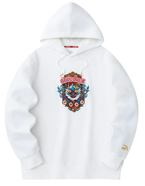 Худи с принтом мужское / Белый / 50