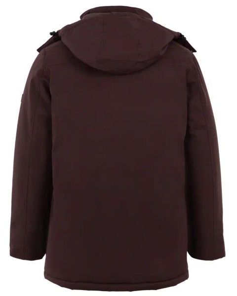 Куртка с капюшоном мужская / Темно-коричневый / 52