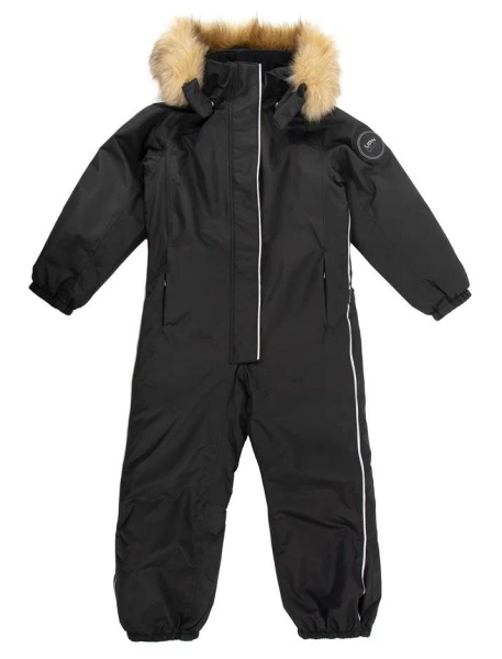Комбинезон утепленный для девочки / Черный / 140