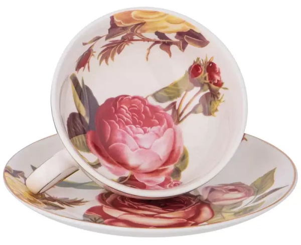 Фото Чайная пара фарфоровая, 200 мл