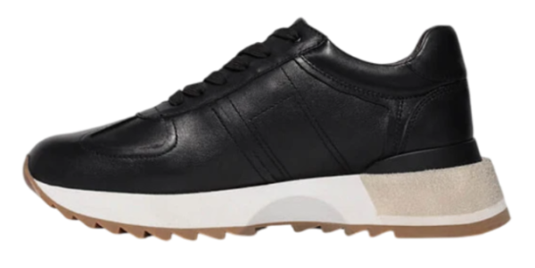 Кроссовки кожаные женские / Черный / 36