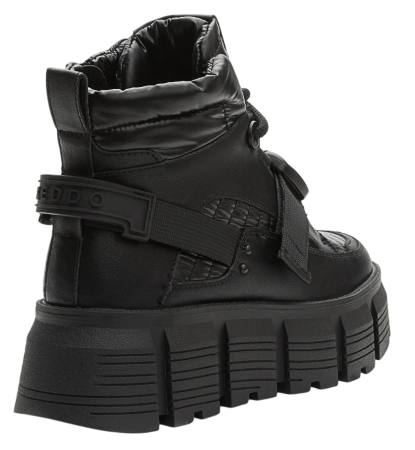 Ботинки на платформе женские / Черный / 36