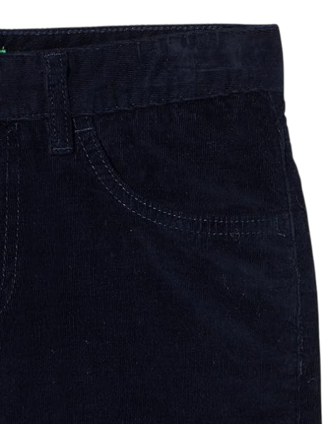 Брюки женские из микровельвета / Синий / 40