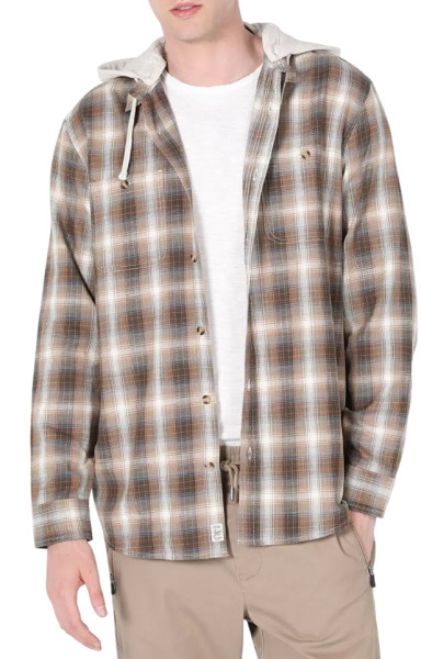 Рубашка с длинным рукавом мужская / Бежевый / 46