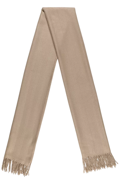 Шарф однотонный женский / Бежевый / ONE SIZE