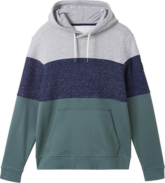 Худи с принтом мужское / Зеленый / 46