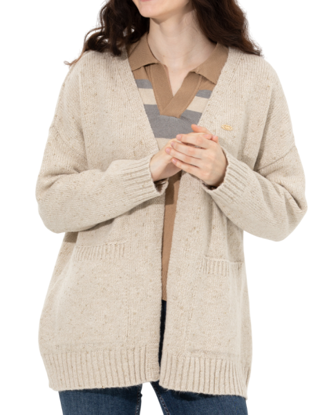 Кардиган удлиненный женский / Бежевый / 48