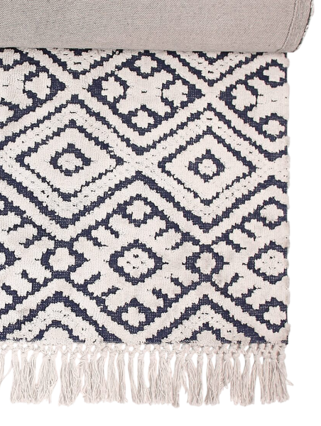 Ковер из хлопка, 160х230 см / Синий / 160х230