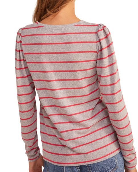 Джемпер в полоску женский / Серый / 40