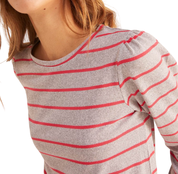 Джемпер в полоску женский / Серый / 40