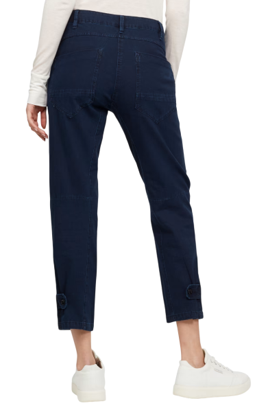 Брюки укороченные женские / Тёмно-синий / 42