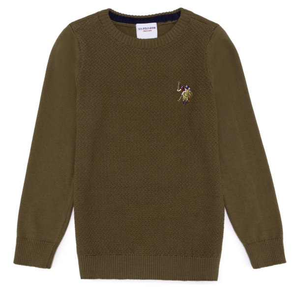 Джемпер хлопковый для мальчика / Коричневый / 104