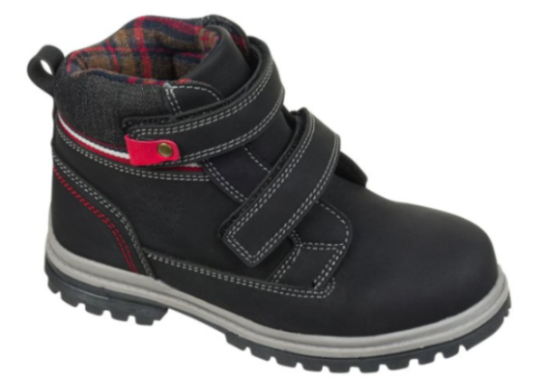 Ботинки на липучке для мальчика / Черный / 35