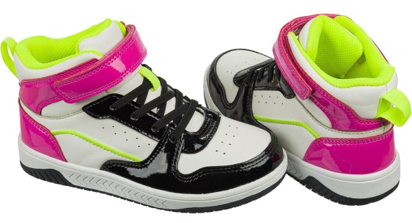 Кроссовки высокие для девочки / Розовый / 37