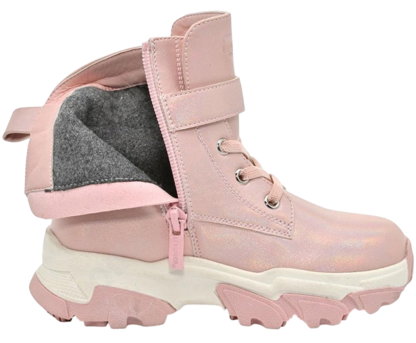 Ботинки на платформе для девочки / Розовый / 26
