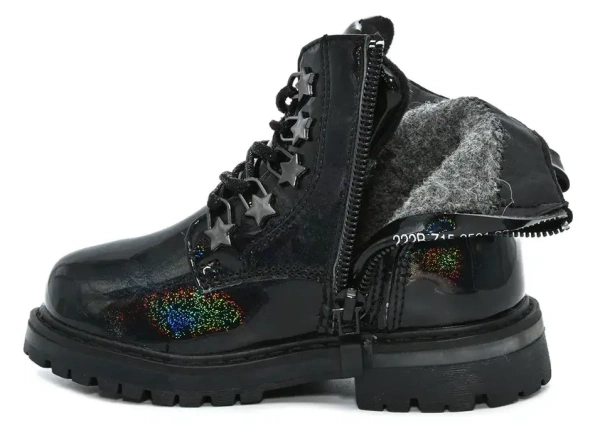 Ботинки утепленные для девочки / Черный / 25