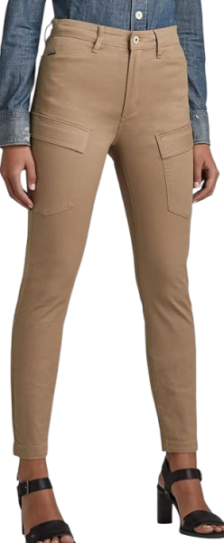 Брюки скинни женские / Бежевый / 46