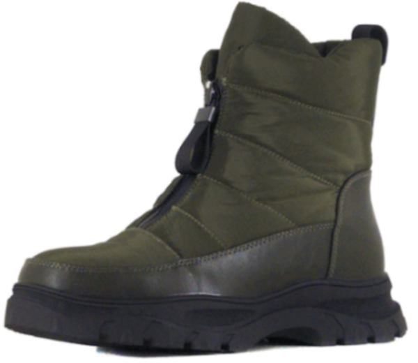 Полусапоги-дутики женские / Хаки / 38