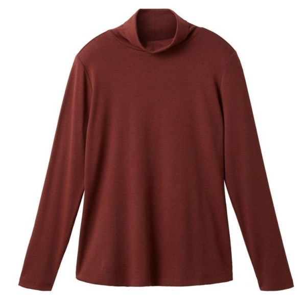 Водолазка приталенного кроя женская / Коричневый / 44