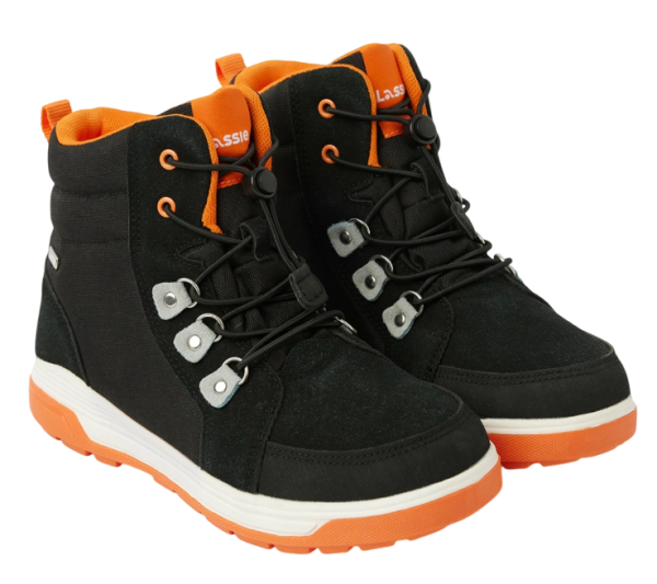 Ботинки водонепроницаемые демисезонные детские / Черный / 27