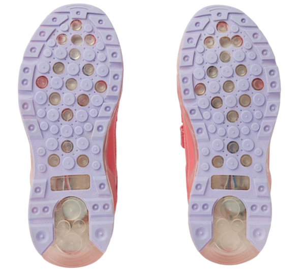 Кроссовки с подсветкой для девочки / Розовый / 35