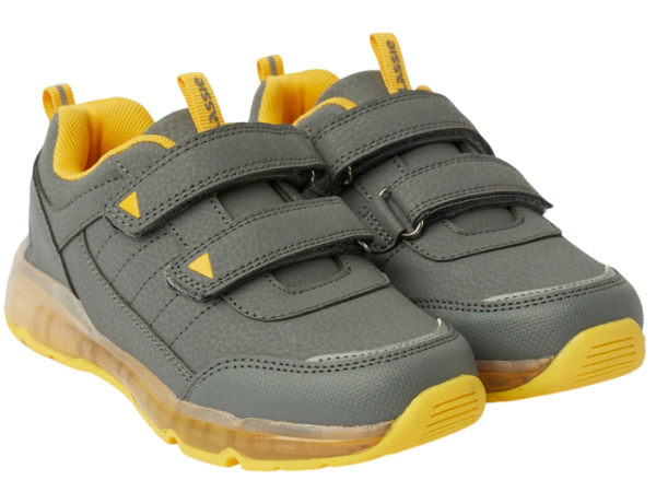 Кроссовки с подсветкой для мальчика / Серый / 34