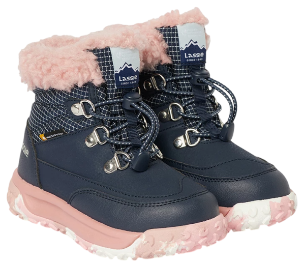 Ботинки водонепроницаемые зимние для девочки / Синий / 23