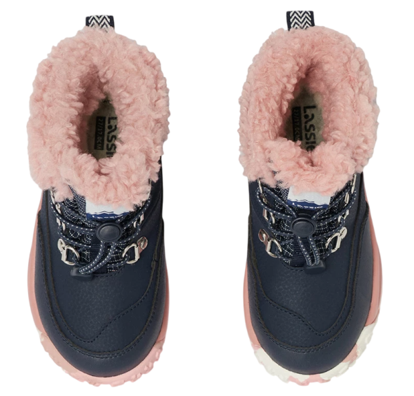 Ботинки водонепроницаемые зимние для девочки / Синий / 23