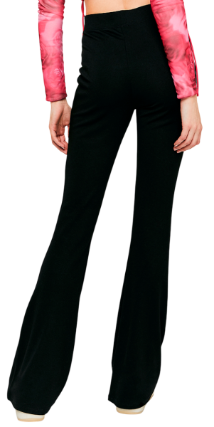 Брюки клеш женские / Черный / 40