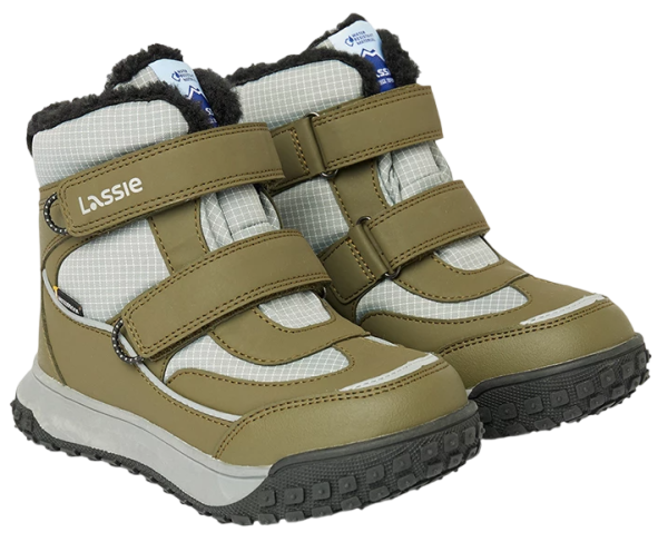 Ботинки водонепроницаемые зимние для мальчика / Зеленый / 38