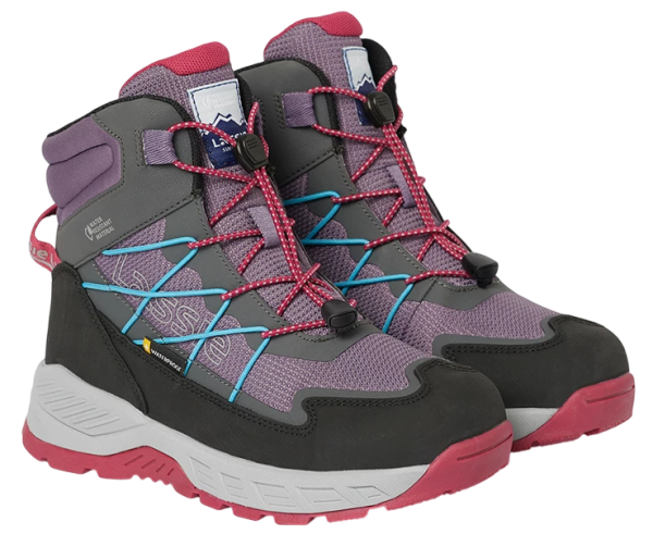 Ботинки водонепроницаемые зимние для девочки / Серый / 34