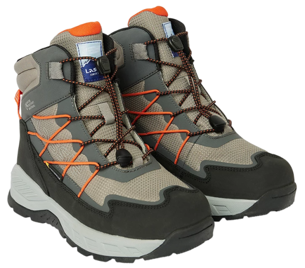 Ботинки водонепроницаемые зимние для мальчика / Серый / 34