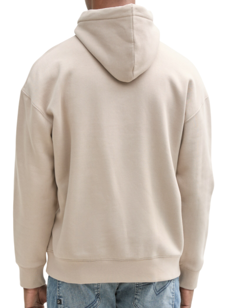 Худи с принтом мужское / Светло-серый / 54