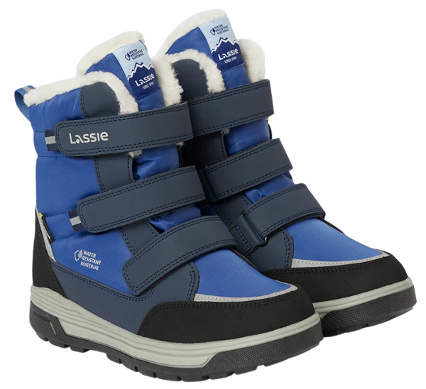 Ботинки водонепроницаемые зимние для мальчика / Синий / 34