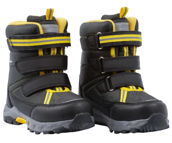 Ботинки водонепроницаемые для мальчика / Черный / 25