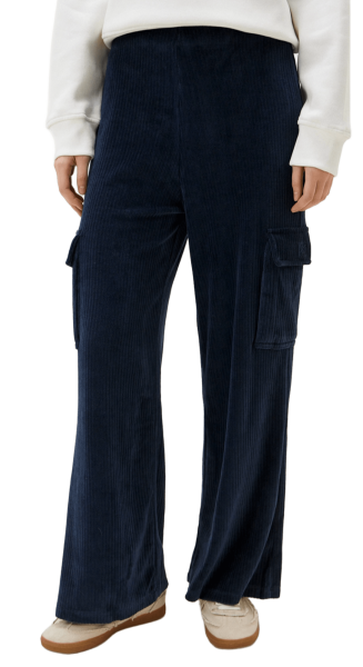 Брюки карго женские / Тёмно-синий / 44