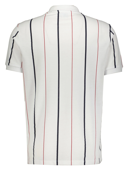 Футболка в полоску мужская / Белый / 46