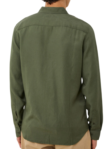Рубашка прямого кроя мужская / Хаки / 46