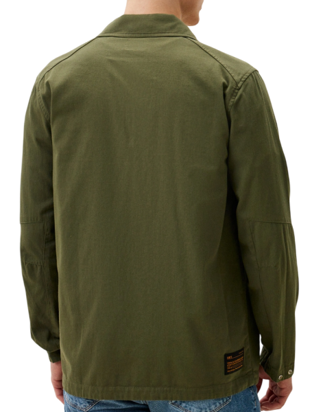 Рубашка прямого кроя мужская / Хаки / 52